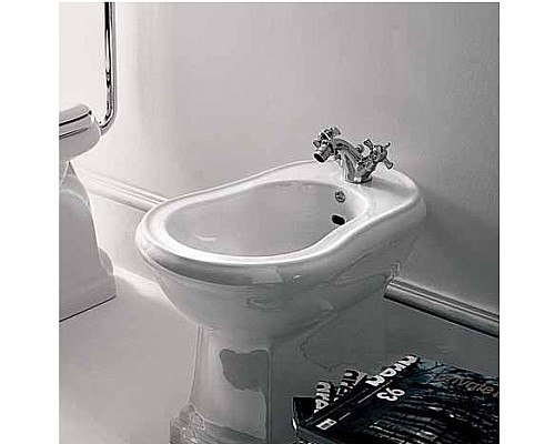 Биде напольное Kerasan Retro 102001 с 1 отверстием под смеситель