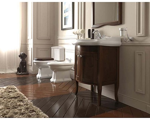 Биде напольное Kerasan Retro 102001 с 1 отверстием под смеситель