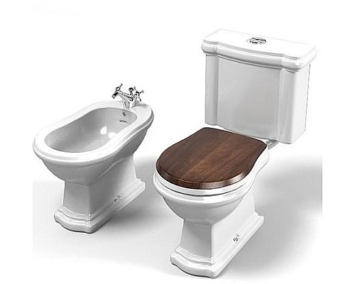 Биде напольное Kerasan Retro 102001 с 1 отверстием под смеситель