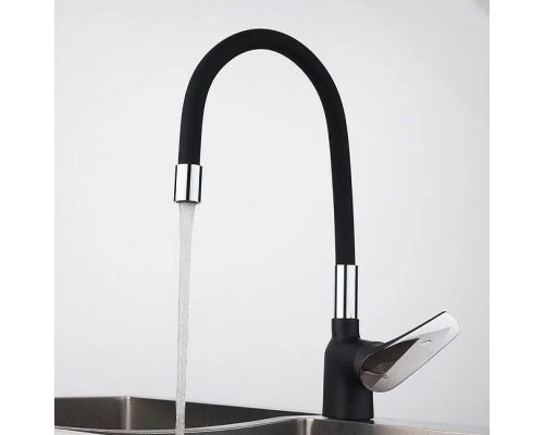 Смеситель для кухни Frap F4453-04 Черный матовый