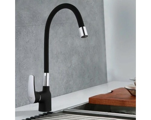 Смеситель для кухни Frap F4453-04 Черный матовый