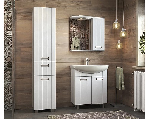 Зеркало со шкафом Vigo Diana 70 R z.DIA.70.R.El с подсветкой Белое