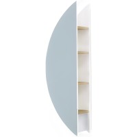 Зеркало-пенал Jorno Solis 34 Sol.11.34/W/JR с подсветкой с бесконтактным выключателем