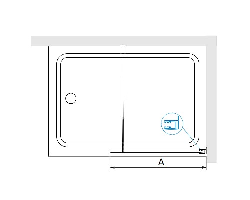 Шторка на ванну RGW Screens SC-051B 70х150 351105107-14 профиль Черный стекло прозрачное