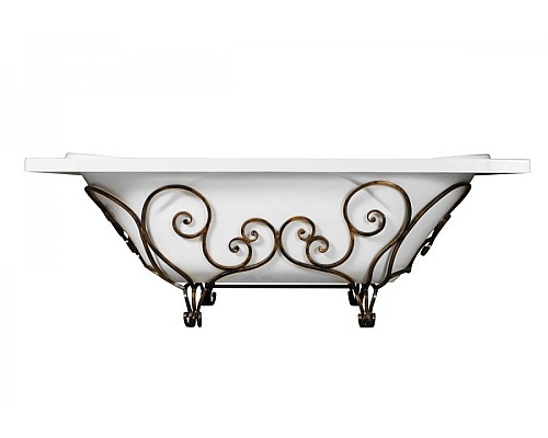 Кованый каркас для ванны Эстет Астра патина