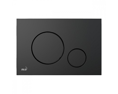 Кнопка смыва AlcaPlast THIN M678 черная матовая