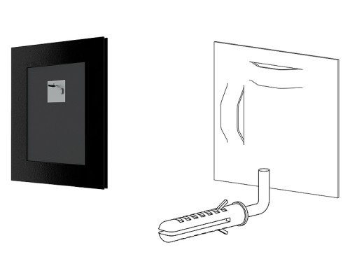 Зеркало Evoform Definite 46х36 BY 1335 в багетной раме - Черный дуб 37 мм