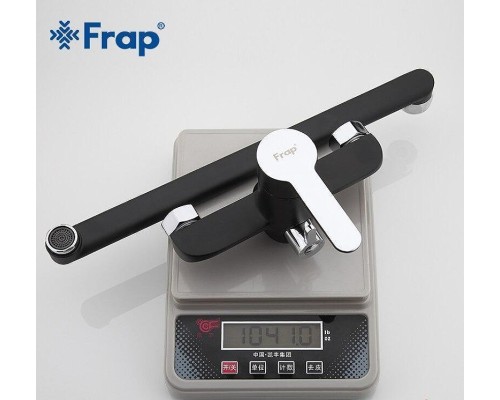 Смеситель для ванны Frap H42 F2242 универсальный Черный матовый Хром