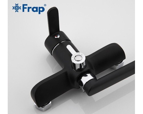 Смеситель для ванны Frap H42 F2242 универсальный Черный матовый Хром