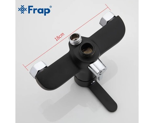 Смеситель для ванны Frap H42 F2242 универсальный Черный матовый Хром