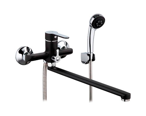 Смеситель для ванны Frap H42 F2242 универсальный Черный матовый Хром