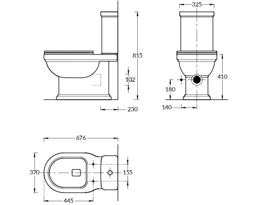 Унитаз Kerama Marazzi POMPEI напольный, белый глянцевый