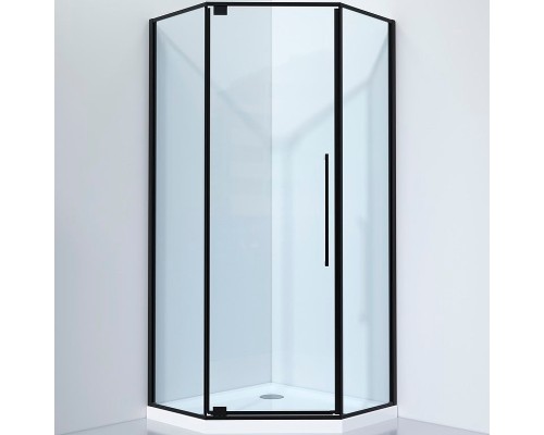 Душевой уголок Black&White Stellar Wind S815 BC 90x90 Черный матовый