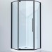 Душевой уголок Black&White Stellar Wind S815 BC 90x90 Черный матовый