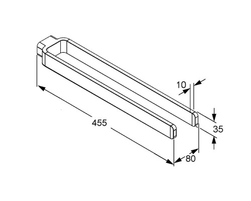 Полотенцедержатель Kludi E2 4997705 двойной Хром