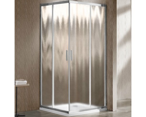 Душевой уголок Vincea Garda 120х120 VSS-1G1212CH профиль Хром стекло шиншилла