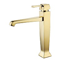 Смеситель для раковины с донным клапаном Caprigo Diamante 50-023-ORO золото