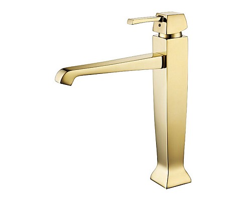 Смеситель для раковины с донным клапаном Caprigo Diamante 50-023-ORO золото