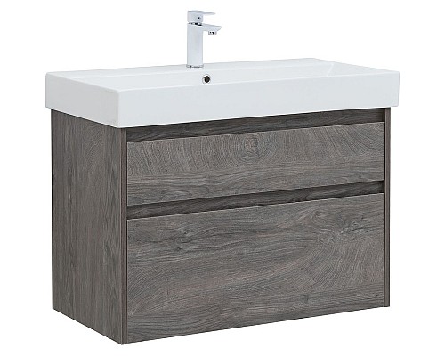 Тумба под раковину Aquanet Nova Lite 85 249937 подвесная Дуб рошелье