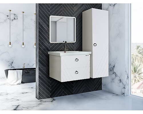 Тумба под раковину Bellezza Альба 60 4631709110019 подвесная Белая