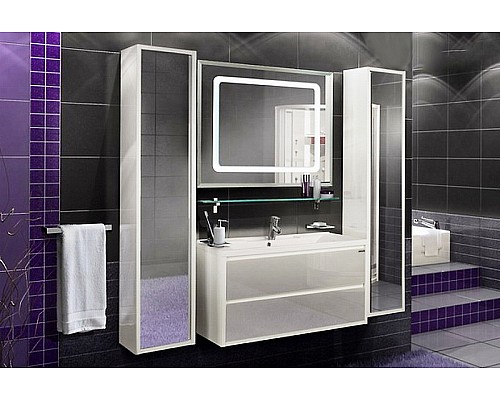 Шкаф пенал Aquaton Римини 30 1A232703RN010 подвесной Белый глянец