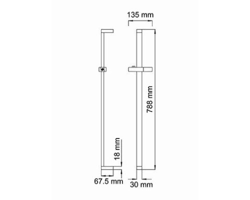 Стойка для душа WasserKRAFT A048