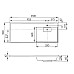 Раковина Aquaton Лондри 120 L 1A72843KLH01L на стиральную машину Белая
