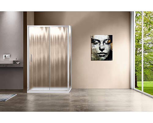 Душевой уголок Vincea Garda 140х100 VSR-1G1014CH профиль Хром стекло шиншилла