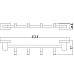 Вешалка для полотенец Belz B903 B90315-4 Черная матовая