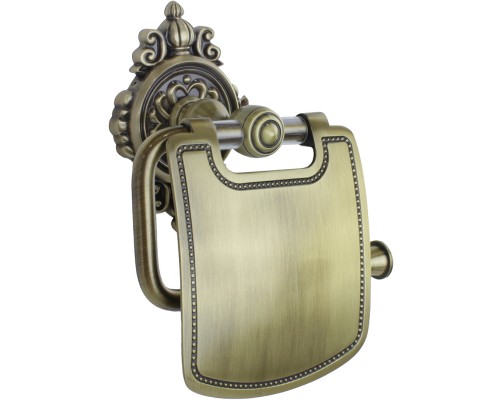 Держатель туалетной бумаги Bronze de Luxe Royal с крышкой Бронза