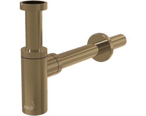 Сифон для раковины Alcaplast Design Золото матовое