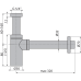Сифон для раковины Alcaplast Design Золото матовое