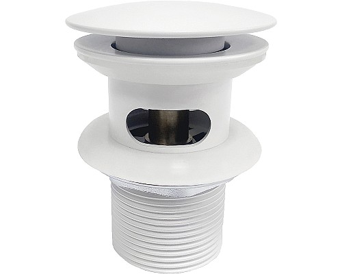 Донный клапан WasserKRAFT Mindel A153 click-clack Белый матовый