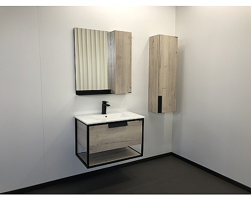 Зеркало со шкафом Comforty Бонн 75 00-00001950 Дуб дымчатый