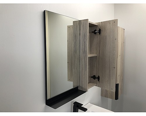 Зеркало со шкафом Comforty Бонн 75 00-00001950 Дуб дымчатый