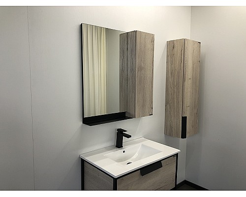 Зеркало со шкафом Comforty Бонн 75 00-00001950 Дуб дымчатый