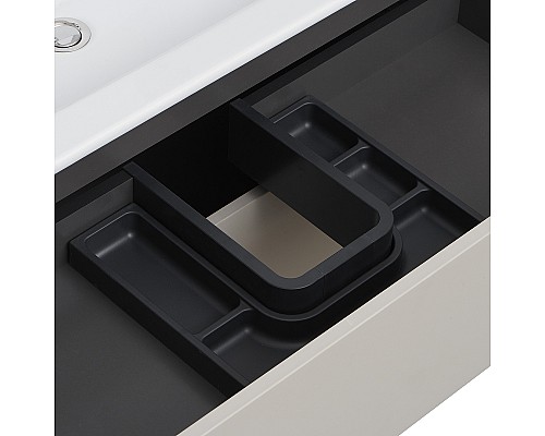 Тумба под раковину Aquaton Сохо 100 1A258201AJ9A0 подвесная Слэйт Галька серая