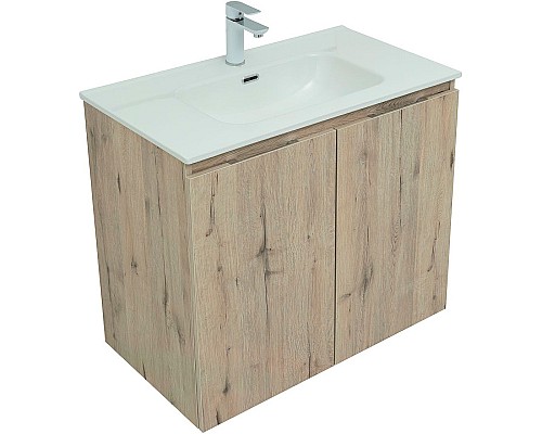 Тумба под раковину Aquanet Алвита New 80 277529 подвесная Дуб Веллингтон