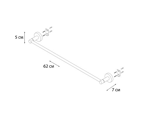 Полотенцедержатель FIXSEN Modern трубчатый FX-51501