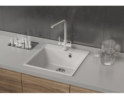 Смеситель для кухни Ulgran Quartz Платина