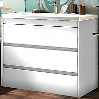 Тумба под раковину Art&Max FAMILY-1000-3C-PIA-BL Белый глянец