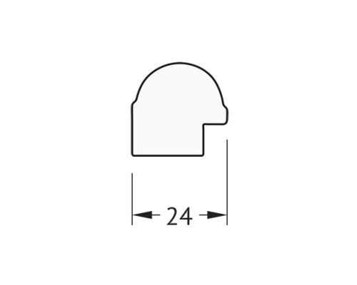 Зеркало Evoform Definite 77х57 BY 0642 в багетной раме - Серебряный бамбук 24 мм