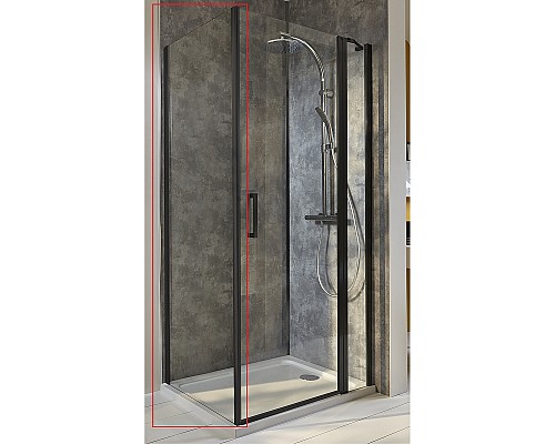 Душевая стенка Jacob Delafon Contra 90 E22FT90-BL Черный матовый