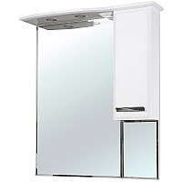 Зеркало со шкафом Bellezza Балтика 90 4618915001010 с подсветкой R Белое