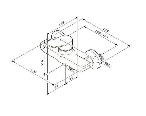 Смеситель для душа AM.PM X-Joy F85A20033 Белый