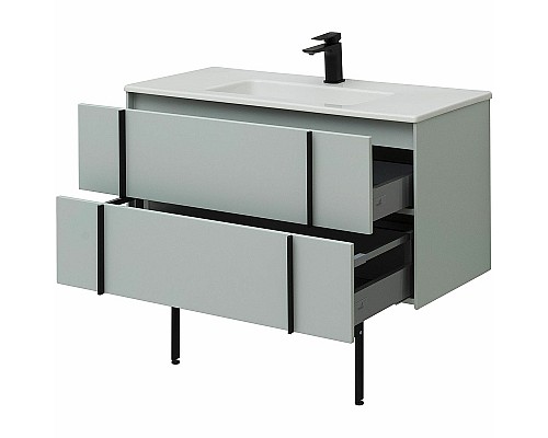 Тумба под раковину Allen Brau Reality 100 1.32007.PWM подвесная Папирус матовый