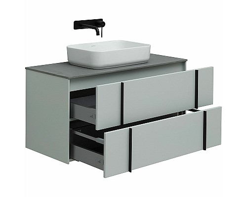 Тумба под раковину Allen Brau Reality 100 1.32007.PWM подвесная Папирус матовый