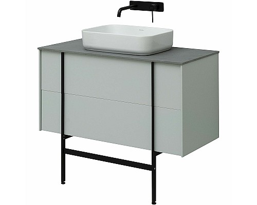 Тумба под раковину Allen Brau Reality 100 1.32007.PWM подвесная Папирус матовый