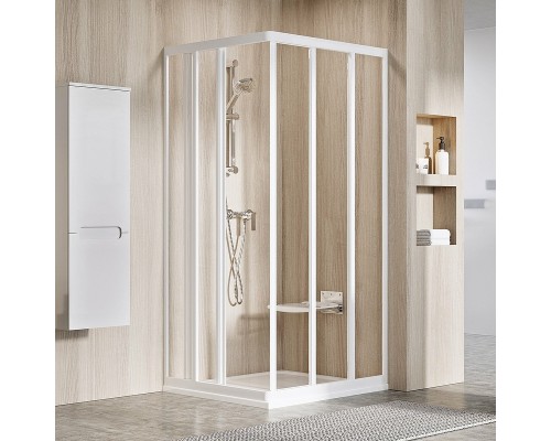 Душевая дверь Ravak Supernova ASRV3-90 198 профиль Белый стекло Transparent