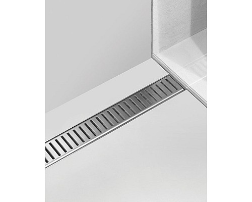 Решетка AlcaPlast Pure PURE-300L нержавеющая сталь глянцевый